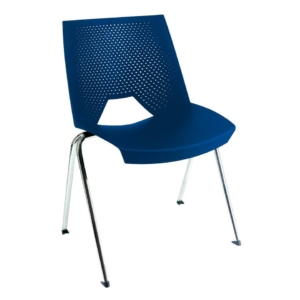 Sedia collettività STRIKE UNISIT - plastica - Blu - SKB/BL