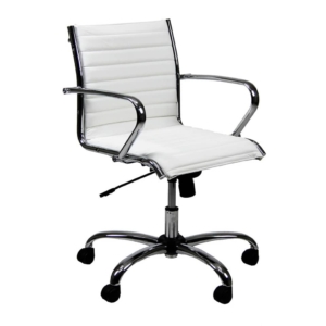 Sedia direzionale POLLUX NEW UNISIT - similpelle - Bianco - PND/KQ