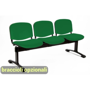 Panca 3 posti - Agata DADO UNISIT - polipropilene - Verde - L150xP58xH82 cm