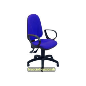 Sedia da scrivania operativa eco-smart TEAM UNISIT - ignifugo - Blu - TMSY/IB