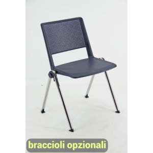 Sedute visitatore Rio UNISIT - Blu - RECP/2/BL (conf.2)