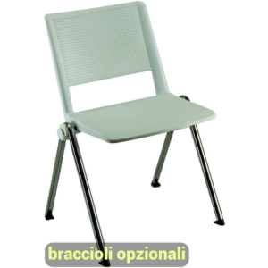 Sedute visitatore Rio UNISIT - Bianco - RECP/2/BI (conf.2)