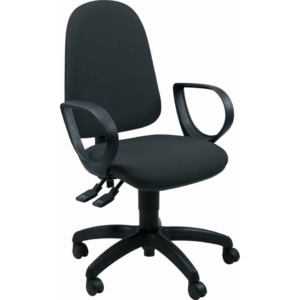 Sedia da ufficio girevole con braccioli Nero - Unisit Jupiter JUYG Eco smart rivestimento Polipropilene - JPLY/BR/EN