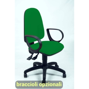 Sedia da scrivania operativa eco-smart TEAM UNISIT - polipropilene - Verde - TMSY/EV