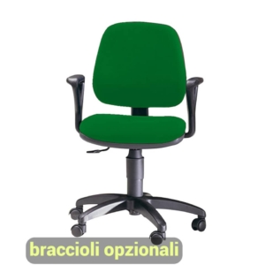 Sedia operativa Young UNISIT - polipropilene - Verde - braccioli opzionali