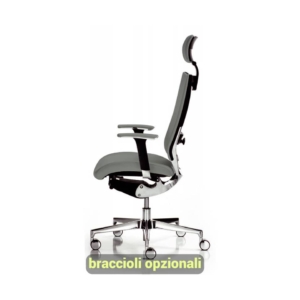 Poltrona ufficio ergonomica CONCEPT UNISIT - similpelle - Grigio - COTPG/KG