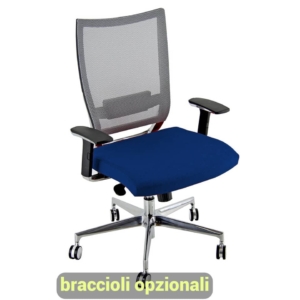 Sedia ergonomica da ufficio CONCEPT UNISIT - fili di luce - Blu - COTXL/F11