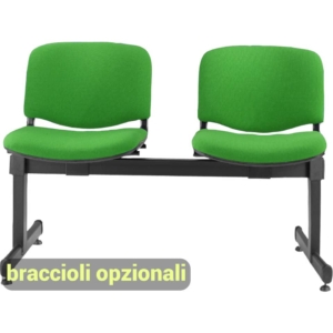 Panca 2 posti - Agata DADO UNISIT - polipropilene - Verde - L100xP58xH82 cm