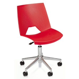 Sedia collettività STRIKE UNISIT - plastica - Rosso - SKG/RO