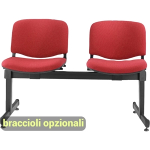 Panca 2 posti - Agata DADO UNISIT - polipropilene - Rosso - L100xP58xH82 cm