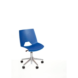 Sedia collettività STRIKE UNISIT - plastica - Blu - SKG/BL