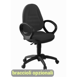 Sedia operativa METIS UNISIT - ignifugo - Nero - MTAS/IN