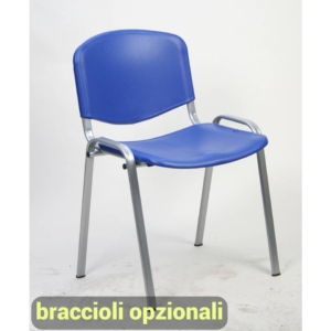Sedie collettività Agata DADO UNISIT - cromo - Blu - D5PC/2/BL (conf.2)