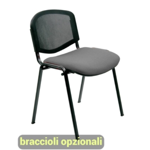 Sedie attesa Agata DADO UNISIT - ignifugo - Nera - Antracite - D5N/2/IT (conf.2)