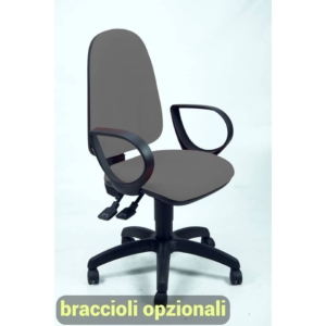 Sedia da scrivania operativa eco-smart TEAM UNISIT - fili di luce - Grigio Antracite - TMSY/F14
