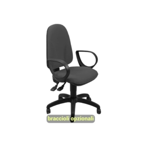 Sedia da scrivania operativa eco-smart TEAM UNISIT - ignifugo - Antracite - TMSY/IT
