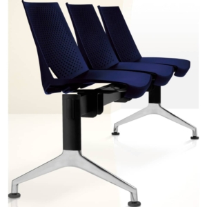 Panca 3 posti con tavolo STRIKE UNISIT - plastica - Blu - L204xP56xH82 cm