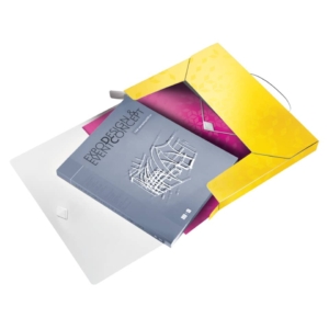 Cartella Progetti con elastico Leitz WOW - Dorso 3 cm - 25x33 cm - Giallo