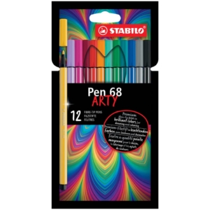 Pennarelli Stabilo Pen 68 arty - tratto 1 mm - Colori Assortiti (conf.12 pezzi)