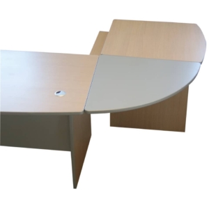 Angolo di raccordo 90° per scrivania Alessandria Unisit color Argento - 80x80 cm
