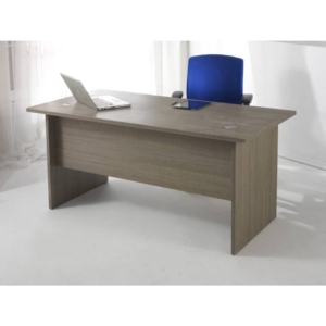 Scrivania Larix Unisit Rovere Grigio 140x80x72 cm - utilizzabile per soluzioni componibili