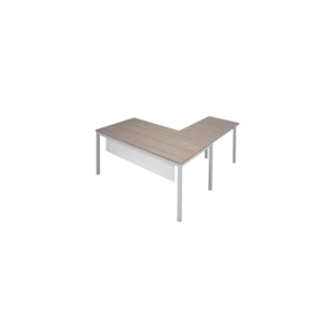 Allungo per scrivania Ufficio Firenze Unisit - Olmo - Gambe in metallo - 60x80x72 cm - Per soluzioni Componibili