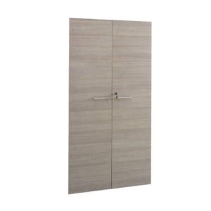 Coppia ante mobile alto largo Unisit Larix 90x180 cm Rovere Grigio ULAGAT18