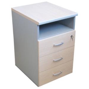 Cassettiera 3 Cassetti Alessandria Unisit color Acero - 44x55x72 cm