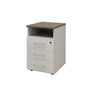 Cassettiera Ufficio - Linea Firenze Unisit - Olmo - Con Vano - 44x52x72 cm
