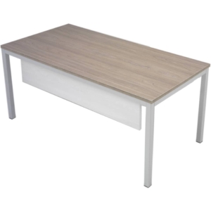 Scrivania Ufficio Componibile Firenze Unisit - Olmo - Gambe in metallo - 140x80x72 cm