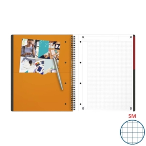 Quaderno con spirale ACTIVEBOOK INTERNATIONAL Oxford - A4+ - 80 fogli - 5 mm c/marg.