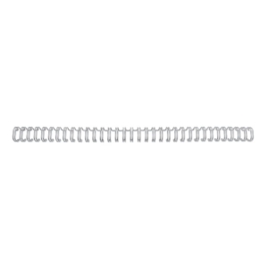 Dorsi a spirale metalliche a 34 anelli GBC Wirebind 12 mm - fino a 115 fogli - A4 - Argento RG810897 (conf.100)