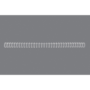 Dorsi a spirale metalliche a 34 anelli GBC Wirebind 12 mm - fino a 115 fogli - A4 - Bianco RG810870 (conf.100)