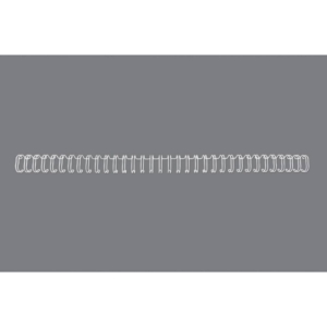 Dorsi a spirale metalliche a 34 anelli GBC Wirebind 9 mm - fino a 85 fogli - A4 - Bianco RG810670 (conf.100)