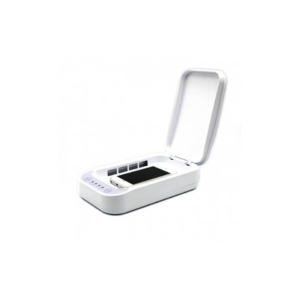 Sterilizzatore UV portatile GekoClean per smartphone e mascherine, Bianco, con caricabatterie e diffusore