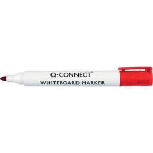 Pennarello per lavagna Bianca Q-Connect punta tonda 2-3 mm - Rosso