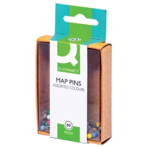 Spilli segna mappe cartografici Q-Connect - Colori Assortiti - 15 mm (conf.60)