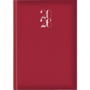 Agenda 2027 Settimanale 17x24 cm Madrid Rosso inglese