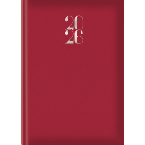 Agenda 2027 Giornaliera S/D 17x24 cm Madrid Rosso inglese