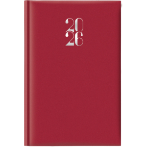 Agenda 2027 Giornaliera S/D 11x16,5 cm Madrid Rosso inglese