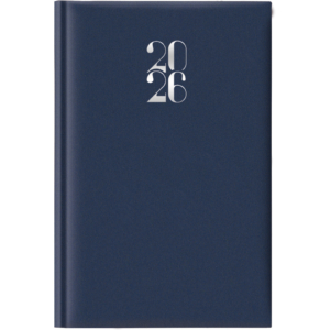 Agenda 2027 Giornaliera S/D 11x16,5 cm Q-Connect Madrid Blu - 27-205FT-C10
