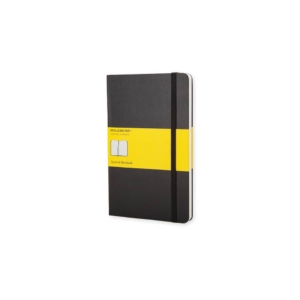 Taccuino a quadretti large 13x21 cm copertina rigida Moleskine Nero - 240 pagine - QP061