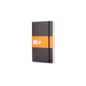 Taccuino a righe large 13x21 cm copertina morbida Moleskine Nero - 192 pagine - QP616