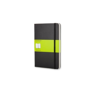 Taccuino a pagina Bianca large 13x21 cm copertina rigida Moleskine - 240 pagine - Nero QP062