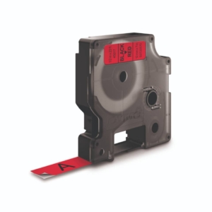 Nastro per etichettatrici Dymo D1 - 12 mm x 7 m - Nero/Rosso