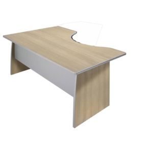 Scrivania informatica Unisit Spirit con semipenisola sinistra 180x100x72 cm Rovere - utilizzabile per soluzioni componibili