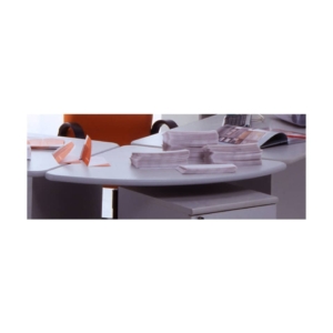 Angolo per scrivanie componibili BYTE Unisit - Grigio - 80x80x2,5 cm