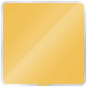 Lavagna magnetica in vetro Leitz Cosy - 450x450mm - Giallo caldo