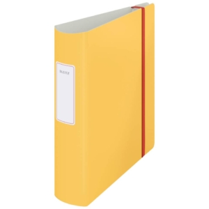 Raccoglitore ufficio Leitz Cosy Active con meccanismo a leva 180° - A4 - Dorso 8,2 cm - Giallo caldo