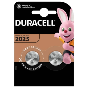 Batterie a moneta al Litio 3V - pile Duracell litio 2025 DU21B2 (conf.2)
